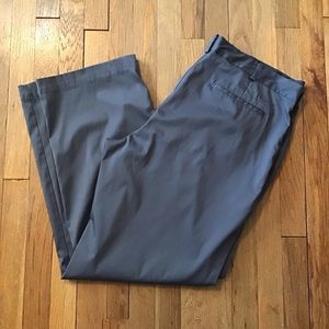 Nike Golf Mens Dri-Fit Activewear Pants Pleated Front Size 40 x 32 Solid Grey